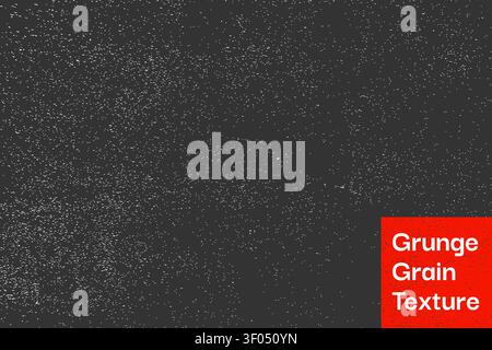 Noise grain texture halftone dark background. Dot work stipple pattern, pointillism gradient grainy dust texture overlay. Abstract grunge distress effect for urban poster design Vector illustration Stock Vector