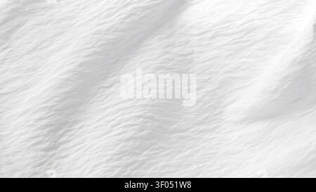 White textured fabric background with soft elegant folds. Stock Photo