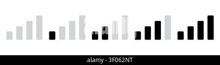 Wifi and signal icon set simple design Stock Vector