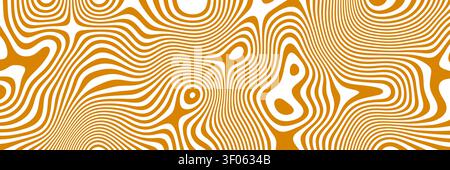 Coffee background texture with pattern swirl wave for cream creamy milk. Vector caramel brown with splash melt cocoa for liquid ripple candy. Wavy abs Stock Vector