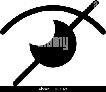 Sensitive eye icon simple design Stock Vector