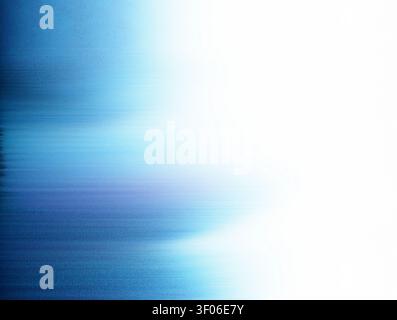 Grainy minimalist abstract background with soft blue gradient blending into bright white space, subtle horizontal noise texture and smooth vignette, i Stock Photo