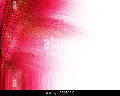 Grainy minimalist abstract background with a soft pink sweep fading into white, featuring subtle streaks and blur. Ideal for modern design, wallpaper, Stock Photo