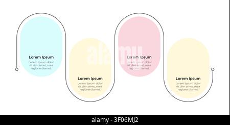Education facility schedule empty infographic template Stock Vector