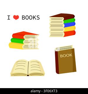 Book lover vector for posters, cards, blogs, education Stock Vector