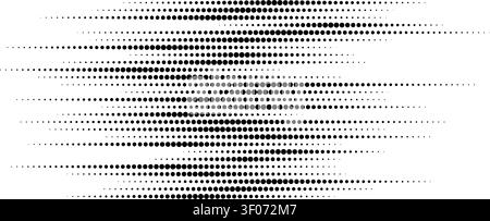 Speed halftone lines create dynamic effect with dot texture. Fast motion pattern perfect for sports backgrounds and modern racing designs with geometric elements. Stock Vector