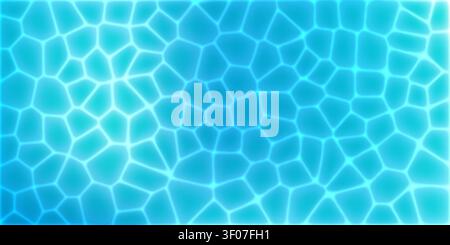 Ocean blue ripple, water wave texture effect of sea background. Swimming pool reflection backdrop for sun rays refraction and aqua splash overlay Stock Vector