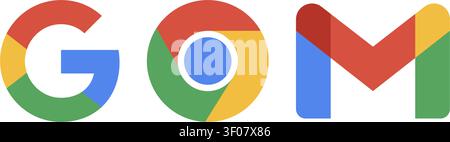 Google apps programs icon set Stock Vector