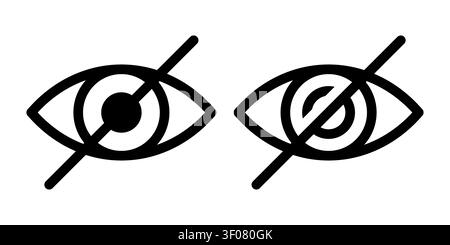 Sensitive eye icon simple design Stock Vector