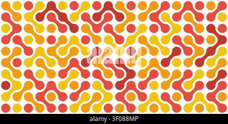 Metaball dot pattern background illustration Stock Vector