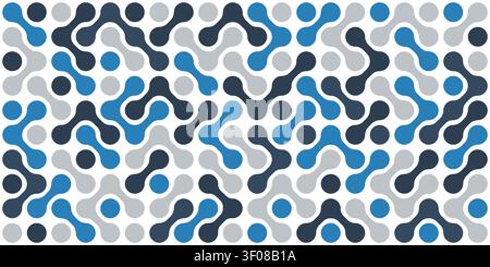 Metaball dot pattern background illustration Stock Vector