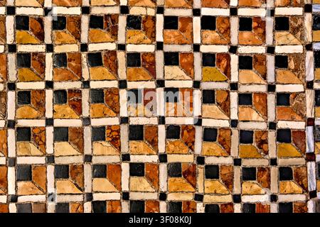 Venice, Italy - April 9, 2026: Detail of floor tile in Saint Mark's Cathedral at Venice, Italy Stock Photo
