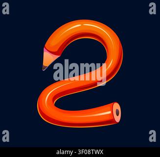 School font number 2 for education type Stock Vector