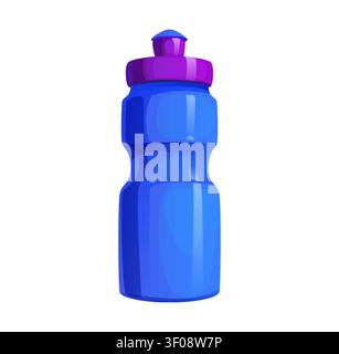 Cartoon sport water bottle, football soccer sport Stock Vector