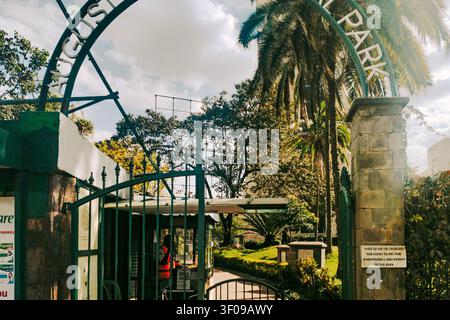 Entrance  Gate to the August 7th Memorial Park in Nairobi, Kenya Stock Photo