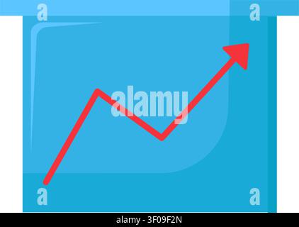 Presentation board icon symbolizing business presentation, analytics, strategy planning, financial reporting, and corporate communication Stock Vector