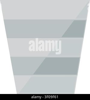 Trash bin icon symbolizing waste disposal, recycling, file deletion, cleanup, and office organization for digital and workplace projects Stock Vector