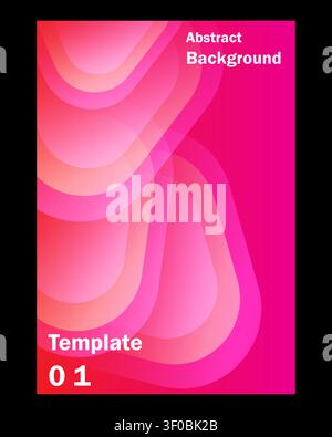 Abstract colorful background with pink and orange hues Stock Vector