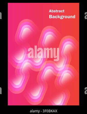 Abstract colorful background with pink and orange hues Stock Vector