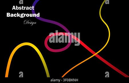 Colorful abstract background with swirling lines Stock Vector