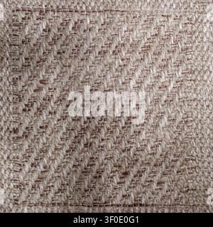 Close up background texture of brown wicker mat with geometric woven structure design Stock Photo