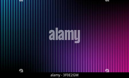 Neon gradient vertical lines abstract background with futuristic cyberpunk style and glowing blue purple magenta digital stripe pattern for modern hig Stock Vector