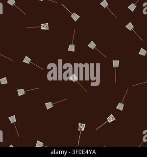 seamless pattern cold snow shovel cartoon. outdoors storm, ice clean, weather season cold snow shovel sign vector Stock Vector