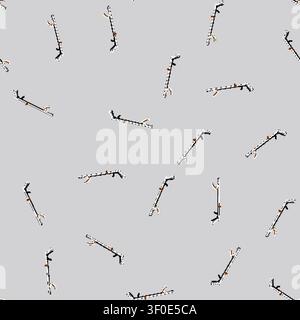 seamless pattern claw grabber tool cartoon. reacher reach, graphic long, symbol object claw grabber tool sign vector Stock Vector