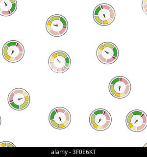 pattern cluster speedometer cartoon. calibration accuracy, sensor digital, analog reading cluster speedometer sign vector Stock Vector