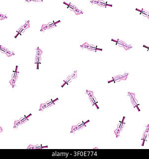 pattern flame sword effect cartoon. game cut, blue slash, blade light flame sword effect sign vector Stock Vector