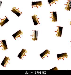pattern bar fire game button cartoon. spaceship robot, 2d planet, sun web bar fire game button sign vector Stock Vector