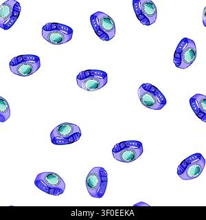 pattern hand kid watch time cartoon. boy digital, fashion wrist hand kid watch time sign vector Stock Vector