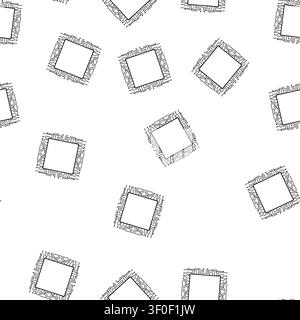 pattern wafer microchip frame cartoon. substrate photolithography, etching doping, packaging interconnects wafer microchip frame sign vector Stock Vector