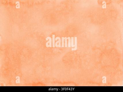 Watercolor background with a subtle orange color gradient Stock Photo