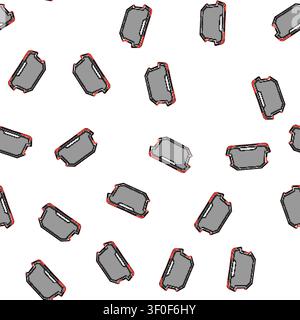 pattern business cooling pad cartoon. office digital, notebook device, connection electric business cooling pad sign vector Stock Vector