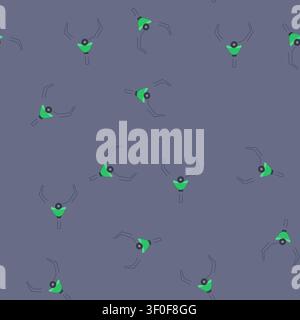 pattern mechanical claw machine cartoon. toy gripper, grab gambling, play grasp mechanical claw machine sign. seamless vector illustration Stock Vector