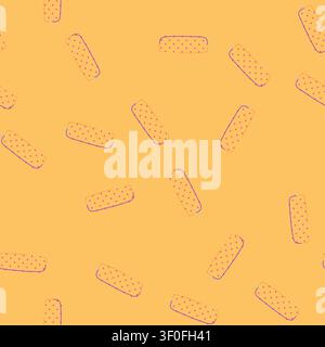 pattern education pencil case cartoon. education pencil case sign. seamless vector illustration Stock Vector