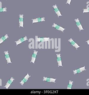 seamless pattern cosmetic cotton pad cartoon. cosmetic cotton pad sign vector Stock Vector