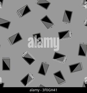 seamless pattern graphic pen display cartoon. device equipment, blank graphic pen display sign vector Stock Vector