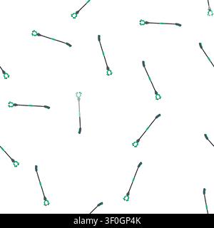 pattern grab grabber tool cartoon. large extendable, punch spring, grip hand grab grabber tool sign. seamless symbol vector illustration Stock Vector