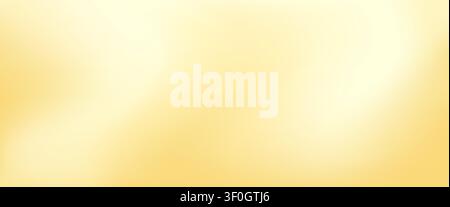 Soft yellow vanilla cream gradient soft lemon pastel blurry texture bg. Abstract sunny creamy background. Gold, caramel, butter, mousse or silk wave aesthetic pattern, smooth studio wallpaper surface Stock Vector