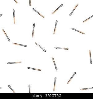 pattern ice tongs hand cartoon. outdoor line, chef braai, grilling camping ice tongs hand sign vector Stock Vector