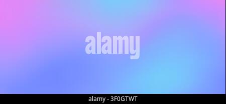 Light spring sky blue and purple gradient background. Soft pastel iridescent gradation bg. Minimalist panoramic horizontal banner for beauty brand website headers and creative arts backdrop designs Stock Vector