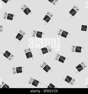seamless pattern camera baby monitor cartoon. camera baby monitor sign vector Stock Vector