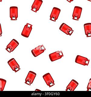 pattern blue stove fuel cartoon. propane hot, cook cooker, oven energy blue stove fuel sign vector Stock Vector