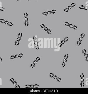 seamless pattern mavic quadcopter cartoon. learning sky, print package, dji uav mavic quadcopter sign vector Stock Vector