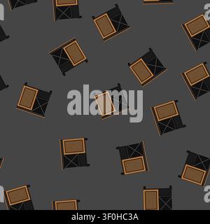 seamless pattern alcohol wine cabinet cartoon. drink wood, shelf restaurant, rack ry alcohol wine cabinet sign vector Stock Vector