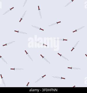 pattern raid viking sword cartoon. shield axe, conquer ship, legend warrior raid viking sword sign. seamless vector illustration Stock Vector