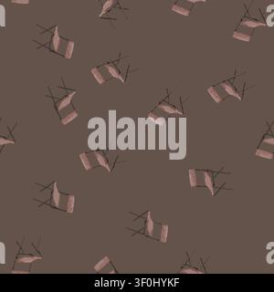 seamless pattern foldable folding chair cartoon. foldable folding chair sign vector Stock Vector