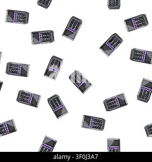 pattern bank pos terminal cartoon. pay business, money payment bank pos terminal sign vector Stock Vector
